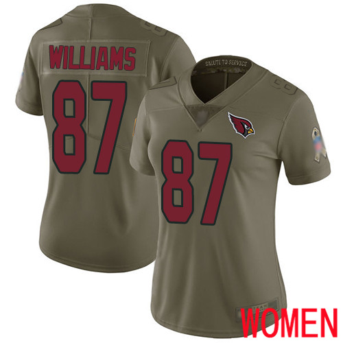 Arizona Cardinals Limited Olive Women Maxx Williams Jersey NFL Football #87 2017 Salute to Service